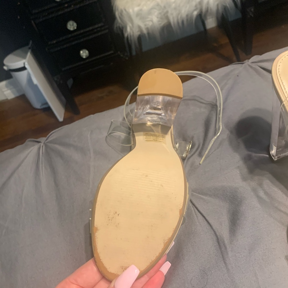 STEVE MADDEN CLEAR SEXY STRAPPY HEELS - Picture 12 of 12